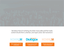 Tablet Screenshot of momentummediamarketing.com